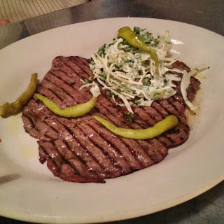 steak at Jamie's Italian Restaurant,