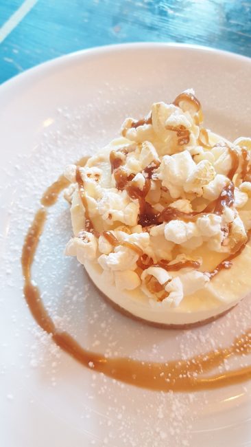 Cosy Club popcorn cheesecake