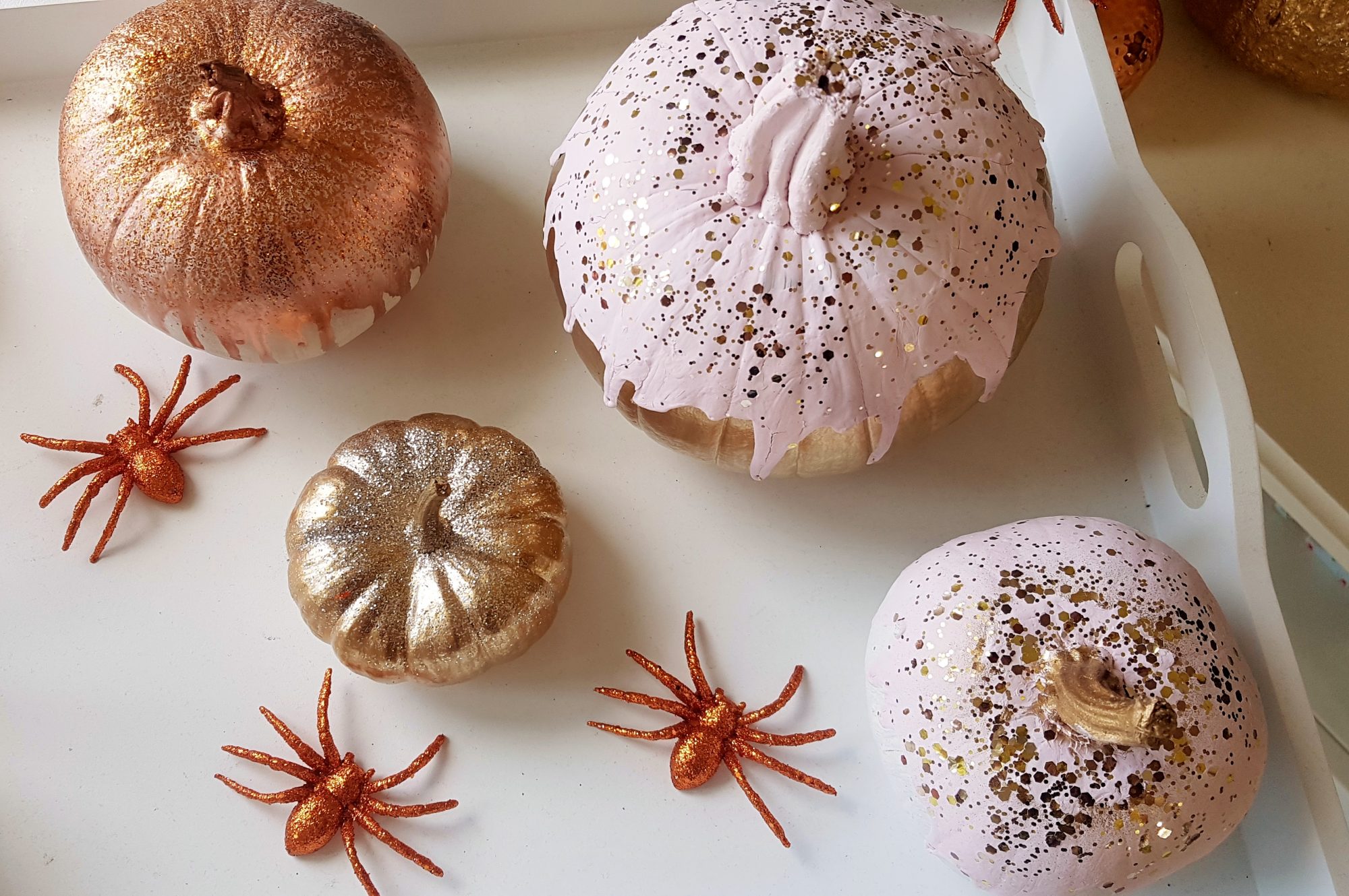 how to paint pumpkins for Halloween