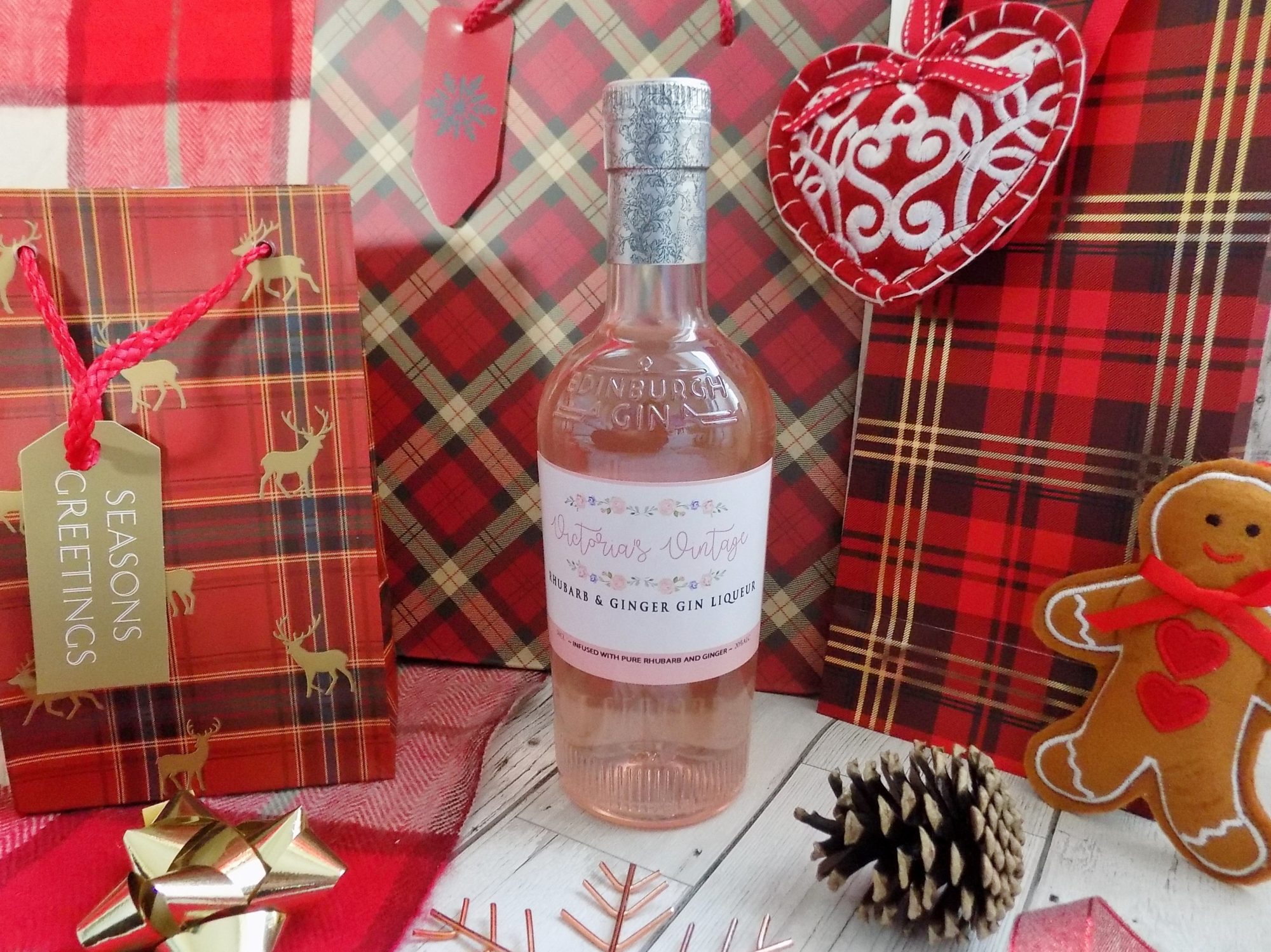 personalised rhubarb gin