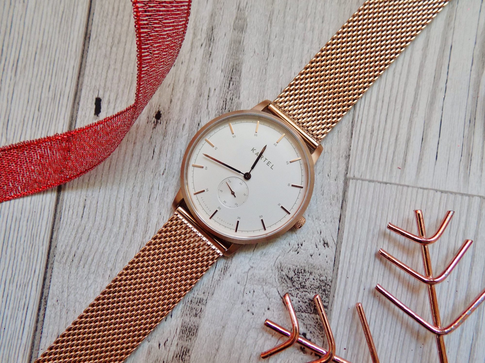 Kartel Kendrick Mesh Rose Gold Watch