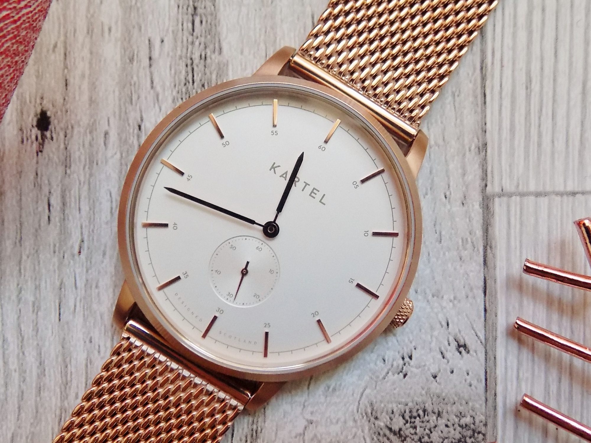 Kartel Kendrick Mesh Rose Gold Watch
