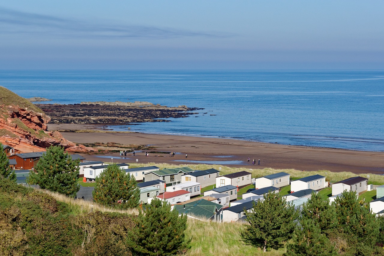 A traditional caravan park